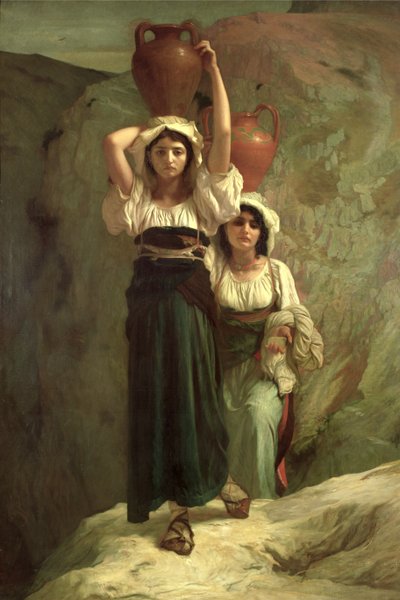 Pigerne fra Alvito, 1855 af Antoine Auguste Ernest Herbert or Hebert