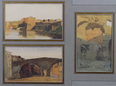 Tiberen, Cloaca Maxima og Ponte Rotto af Antoine Auguste Ernest Herbert or Hebert