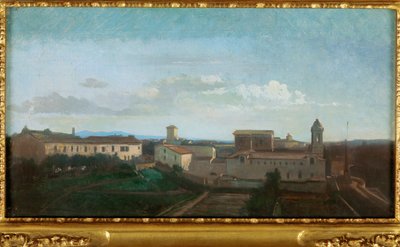 Kirken La Trinite des Monts, Rom af Antoine Auguste Ernest Herbert or Hebert