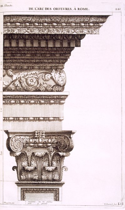 Guld- og sølvsmedens bue, Rom, 1682 af Antoine Babuty Desgodets