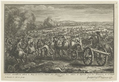 Allieret angreb på en fransk artilleritransport, 1747 Convoi d