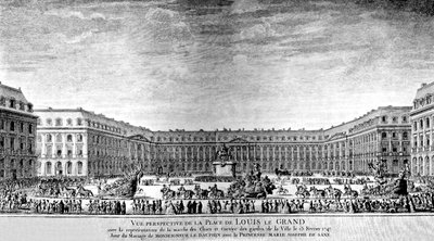 Ludvig den Stores plads i Paris af Antoine Benoist or Benoit du Cercle