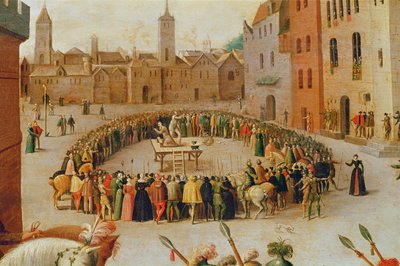 Henrettelsen af Sir Thomas More i 1535 af Antoine Caron