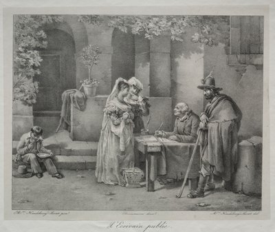 Den offentlige forfatter af Antoine Cécile Hortense Haudebourt Lescot