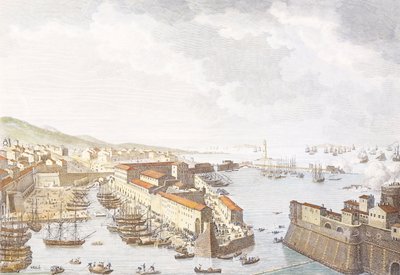 Fransk indtog i Livorno, juni 1796, gravering af Jean Duplessis-Bertaux (1750-1818), tegning af Carle Vernet (1758-1836), franske uafhængighedskrige, Italien af Antoine Charles Horace Vernet