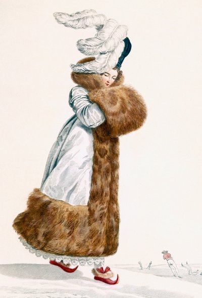 Skøjtekjole, graveret af Georges Jacques Gatine (1773-1831), ca. 1797 af Antoine Charles Horace Vernet