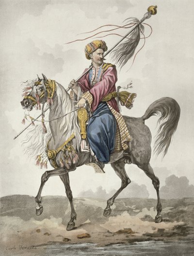 Mameluck fanebærer af Antoine Charles Horace Vernet