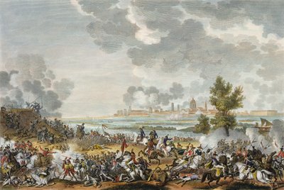 Slaget ved S. Giorgio di Mantova, 29. Fructidor, 4. år (september 1796) indgraveret af Jean Duplessi-Bertaux (1747-1819) (akvatint) af Antoine Charles Horace Vernet