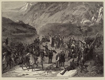 Franskmændene i Algier af Antoine Charles Horace Vernet