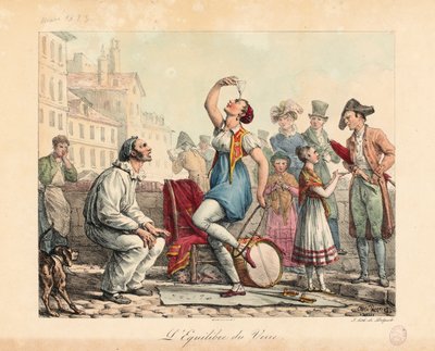 Glasbalanceren, 1815-30 af Antoine Charles Horace Vernet