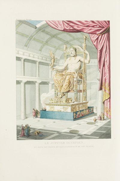 Den olympiske Jupiter: eller The Art of Ancient Sculpture, frontispice af Antoine Chrysostome Quatremère de Quincy