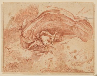 Allegory of Night, 1600-tallet af Antoine Coypel