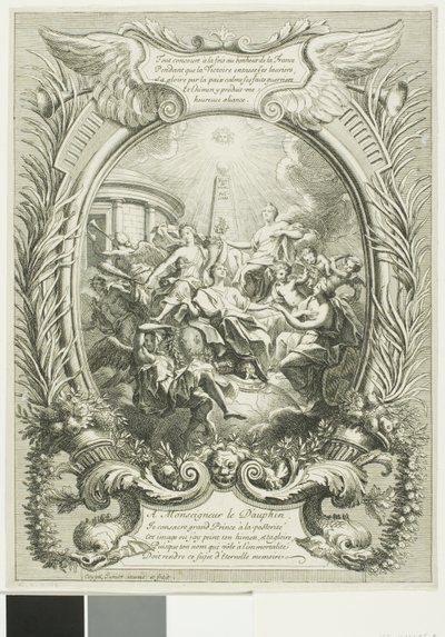 Allegori om Dauphinens herlighed af Antoine Coypel