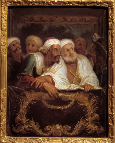 Den marokkanske ambassadør Mohamed Temin deltog i et show i en lodge af den italienske komedie i Paris i februar 1682 Maleri af Antoine Coypel (1661-1722) 1600-tallet søn. 0,28x0,22 m af Antoine Coypel