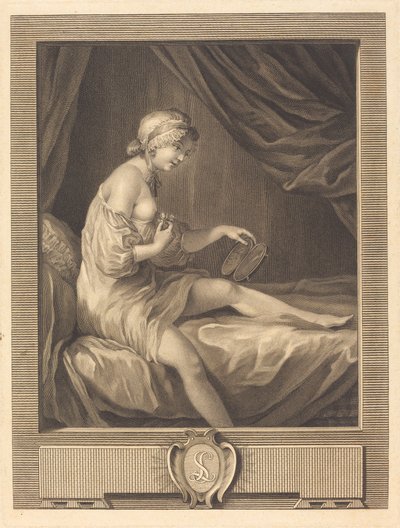 Rosebud-sammenligningen af Antoine Francois Dennel after Gabriel Jacques de Saint Aubin