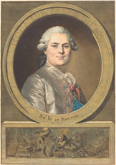 Monsieur Frère du Roi (Kongens bror) af Antoine François Sergent after Joseph Siffred Duplessis