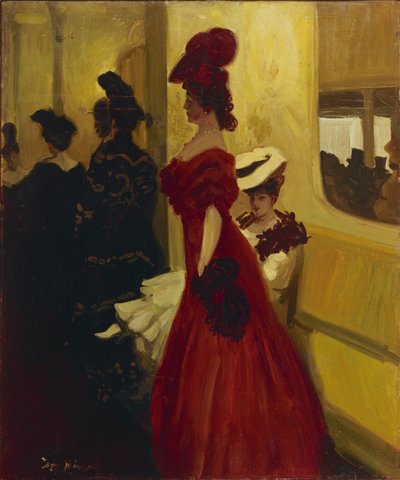 Theatre Box Spectatress, 1906 af Antoine Guillaume Minartz