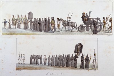 Dømt til døden af Antoine Jean-Baptiste Thomas (1791-1834), akvarel af Antoine Jean Baptiste Thomas
