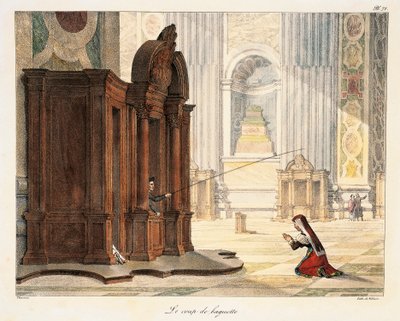 Stav i Peterskirken af Antoine Jean Baptiste Thomas