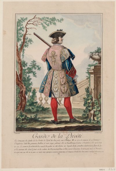Vagter i Provost, 1756. af Antoine Jean De Fehrt