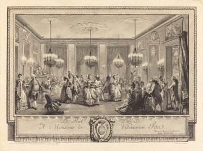 Bolden klædt af Antoine Jean Duclos after Augustin de Saint Aubin