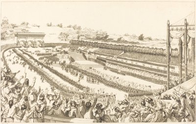 Federation Generale de Francais ved Champ de Mars den 14. juli 1790 af Antoine Jean Duclos after Charles Monnet