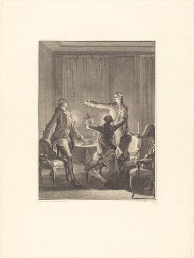 Provokationen af Antoine Jean Duclos after Jean Michel Moreau