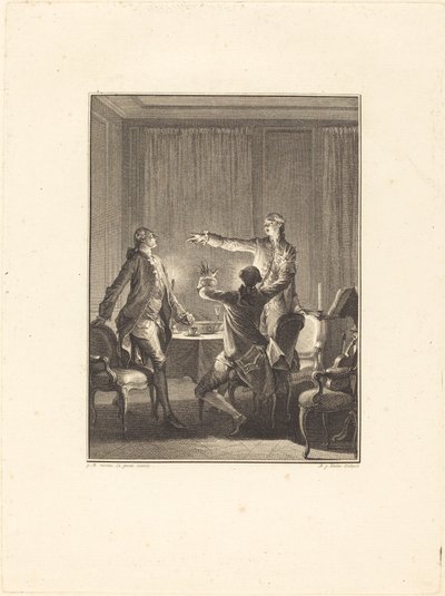 Provokationen af Antoine Jean Duclos after Jean Michel Moreau