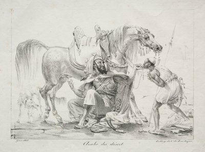 Araber af ørkenen, 1817. af Antoine Jean Gros