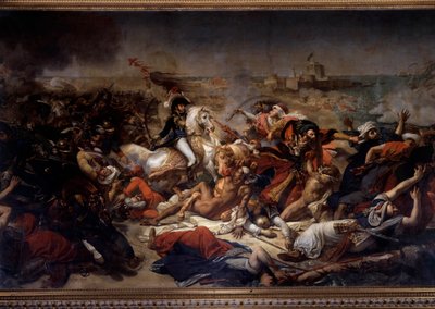 Kampagne (Ekspedition) af Egypten (1798-1801): Joachim Murat (1767-1815) under slaget ved Aboukir den 25. juli af Antoine Jean Gros