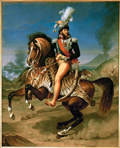 Joachim Murat, konge af Napoli, Marechal de France, til hest ... af Antoine Jean Gros