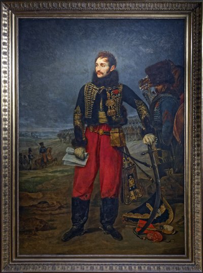 Portrait of General Antoine Charles Louis de Lasalle receiving the surrender of the Garrison of Stettin, 1808dani af Antoine Jean Gros