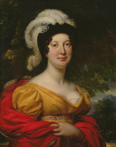 Portræt af Marshal Lannes hustru af Antoine Jean Gros