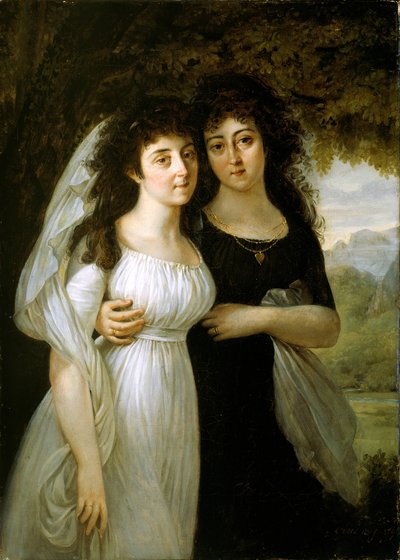 Portræt af søstrene Maistre, 1796. af Antoine Jean Gros