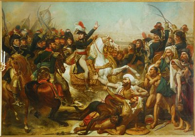 Slaget om pyramiderne ... af Antoine Jean Gros