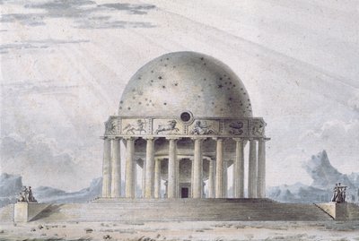 Design for a House for a Cosmopolite, 1783 (detalje) (se også 195241-195242, 196724-196726) af Antoine Laurent Thomas Vaudoyer