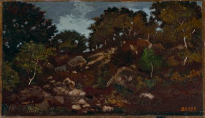 Klipper i skoven af ​​Fontainebleau af Antoine Louis Barye