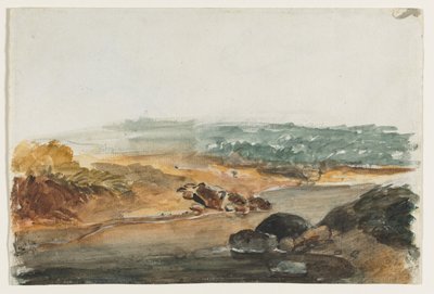 Landskab recto. af Antoine Louis Barye
