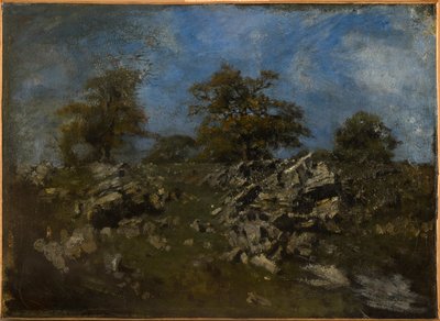 Landskab med sten af Antoine Louis Barye
