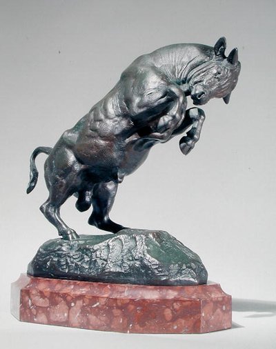 Opdrættende Tyr af Antoine Louis Barye