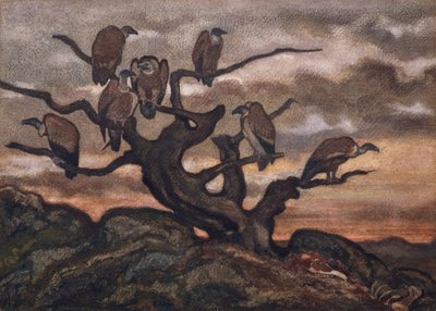 Gribbe på et træ, 1810-75. af Antoine Louis Barye