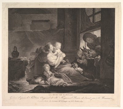 Familien Mor.n.d. af Antoine Louis Romanet