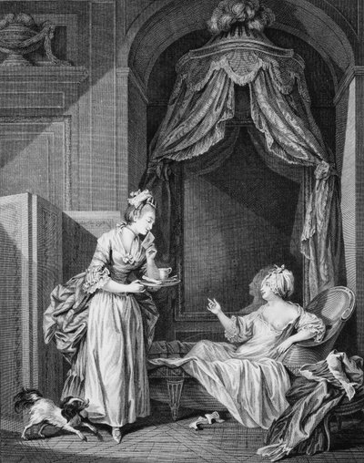 Af Bain the Bath, 1774. af Antoine Louis Romanet