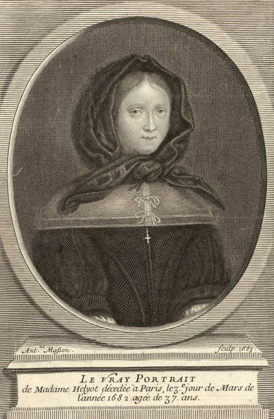 Fransk: Portrait de Marie Helyot af Antoine Masson
