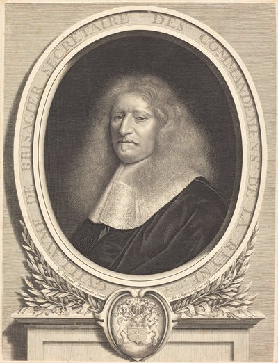 William af Brisacier af Antoine Masson after Nicolas Mignard