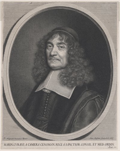 Marin Cureau de la Chambre af Antoine Masson after Pierre Mignard I