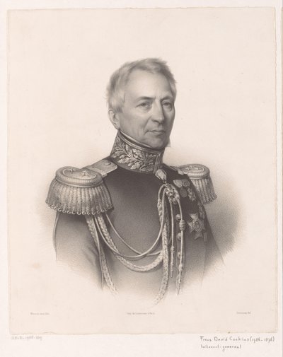 Portret af Frans David Cochius af Antoine Maurin