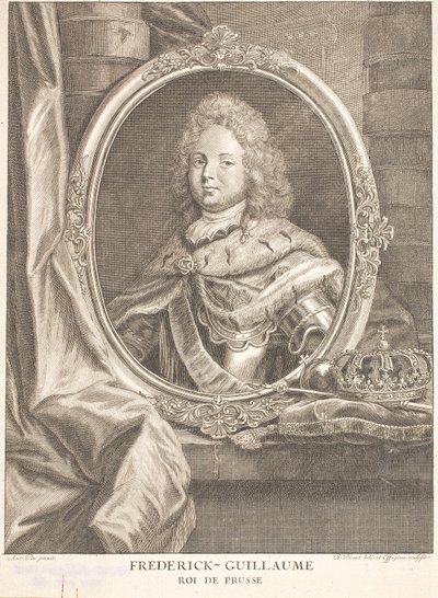 Friedrich Wilhelm I, konge i Preussen og som Friedrich Wilhelm II kurfyrst og markgreve af Brandenburg af Antoine Pesne