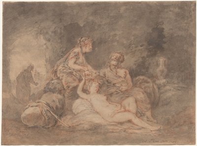 Lot og hans døtre af Antoine Pesne
