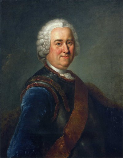 Portræt af feltmarskal James Keith af Antoine Pesne